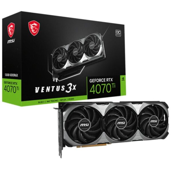 MSI GeForce RTX 4070 Ti VENTUS 3X E1 OC 12GB GDDR6 DLSS3