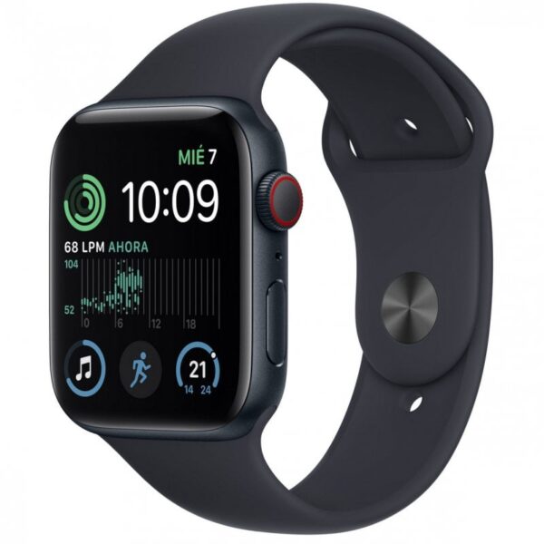 Apple Watch SE LTE 2ª Geração 44mm Alumínio Midnight com Bracelete Sport Preto