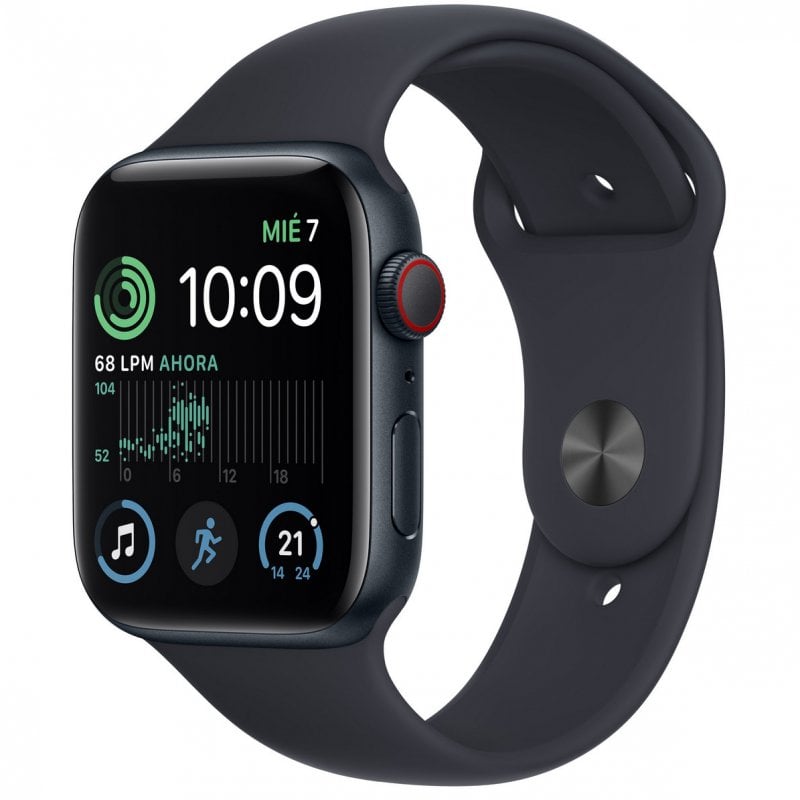 Apple Watch SE LTE 2ª Geração 44mm Alumínio Midnight com Bracelete Sport Preto