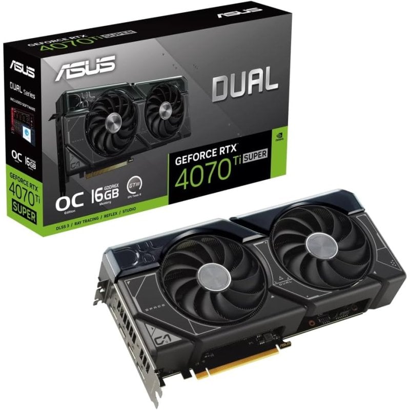 ASUS Dual GeForce RTX 4070 Ti SUPER OC Edition 16GB GDDR6X DLSS3