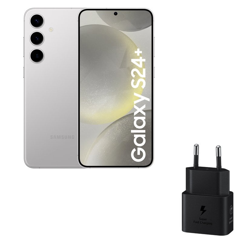 Samsung Galaxy S24 Plus 12GB/512GB 6.7'' Cinzento Marble Grey + Carregador