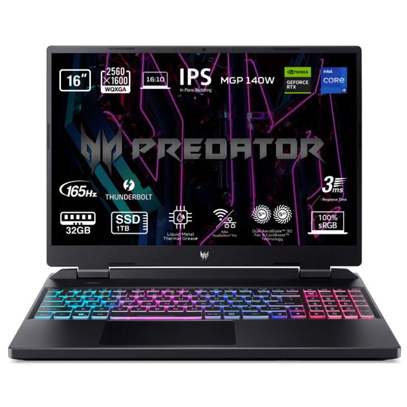 Acer Predator Helios Neo 16 PHN16-71-98SN Intel Core i9-13900HX/32GB/1TB SSD/RTX 4070/16"