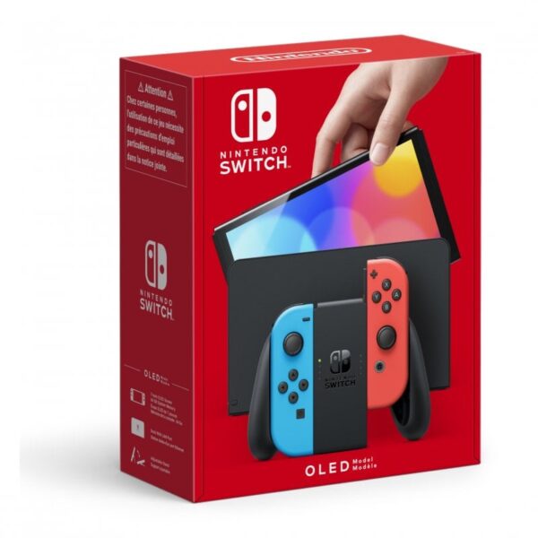 Nintendo Switch OLED Azul Néon/Vermelho Néon