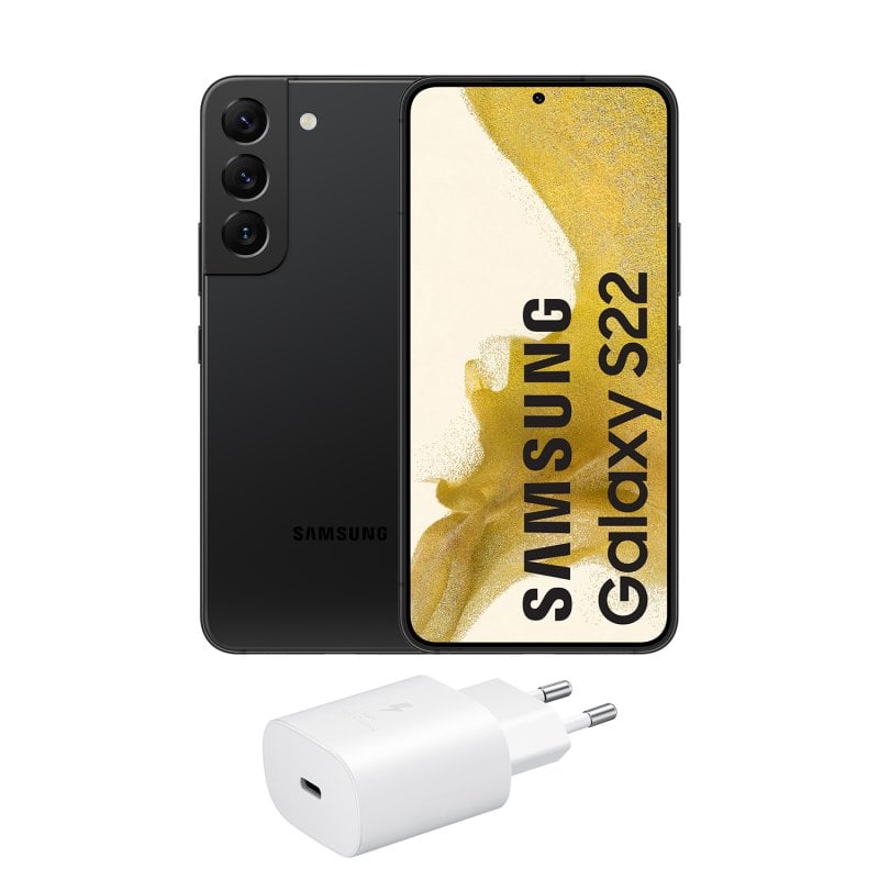 Samsung Galaxy S22 5G 256GB Preto + Carregador 25W