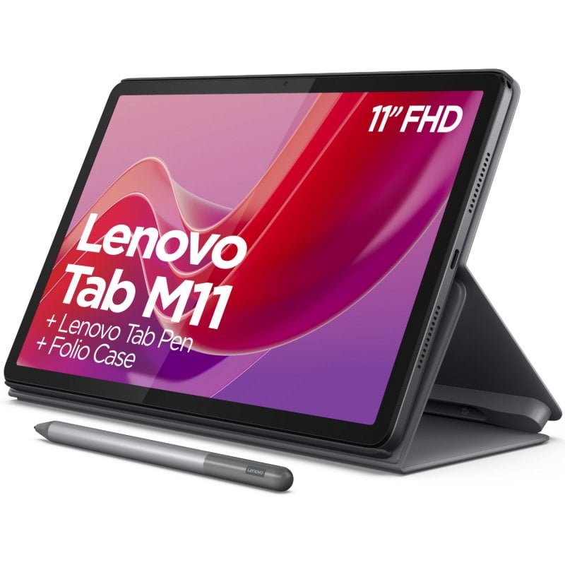 Lenovo TAB M11 8GB/128GB 11" Cinzento + Capa Folio + Pen Stylus