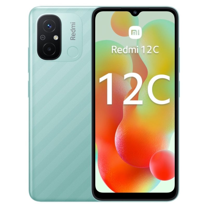 Xiaomi Redmi 12C 4/128GB/6.71" Verde + Cabo USB-C a Jack
