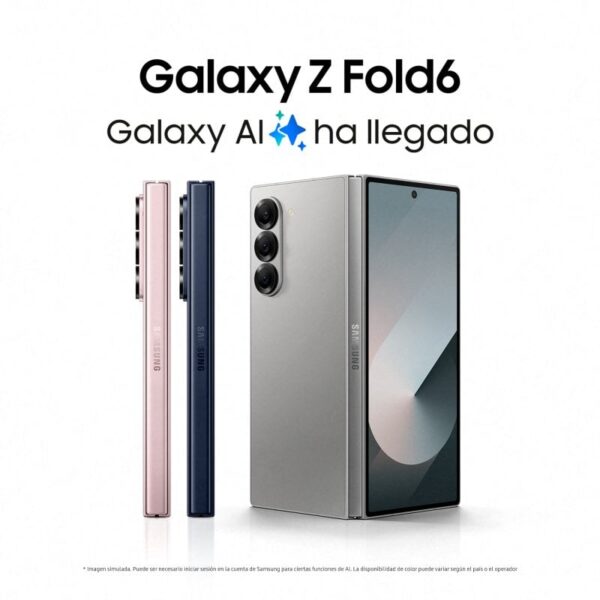 Samsung Galaxy Z Fold6 12GB/256GB 7.6''/6.3'' Smartphone Dobrável com IA Cinzento