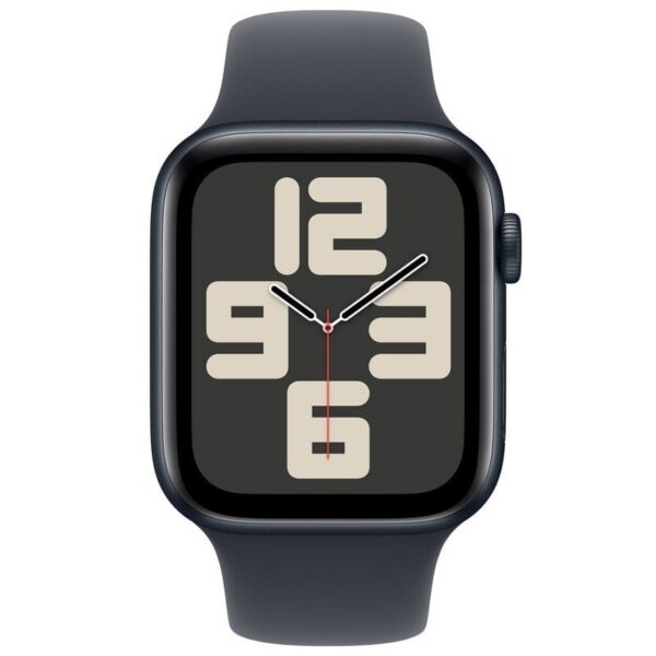 Apple Watch SE 2024 GPS 44mm Alumínio Meia-Noite com Braceletes Desportivas Meia-Noite S/M