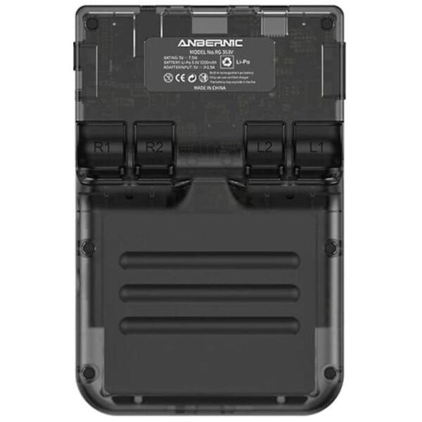 Anbernic RG353V 64GB Preta Transparente