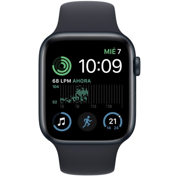 Apple Watch SE LTE 2ª Geração 44mm Alumínio Midnight com Bracelete Sport Preto