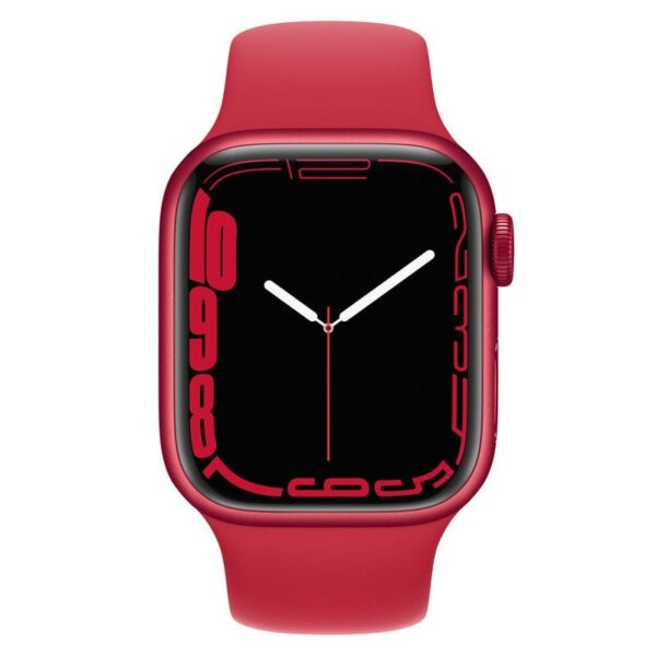 Apple Watch Series 7 GPS + Cellular 41mm Alumínio Vermelho com Bracelete Desportiva Vermelha