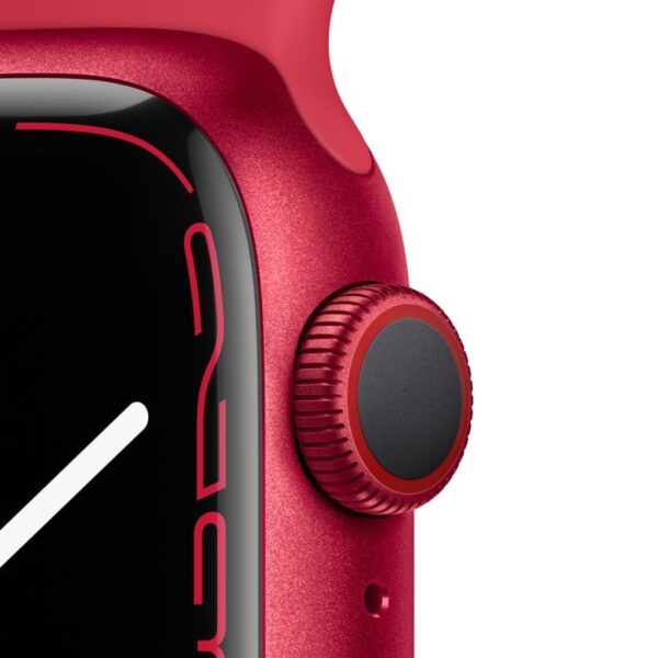 Apple Watch Series 7 GPS + Cellular 41mm Alumínio Vermelho com Bracelete Desportiva Vermelha
