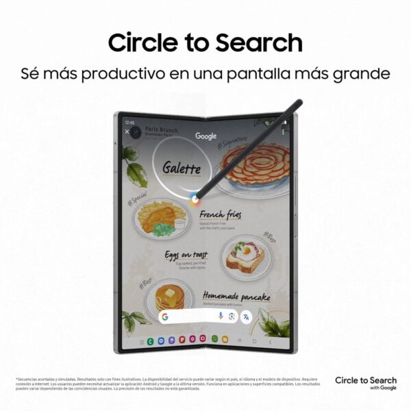 Samsung Galaxy Z Fold6 12GB/256GB 7.6''/6.3'' Smartphone Dobrável com IA Cinzento