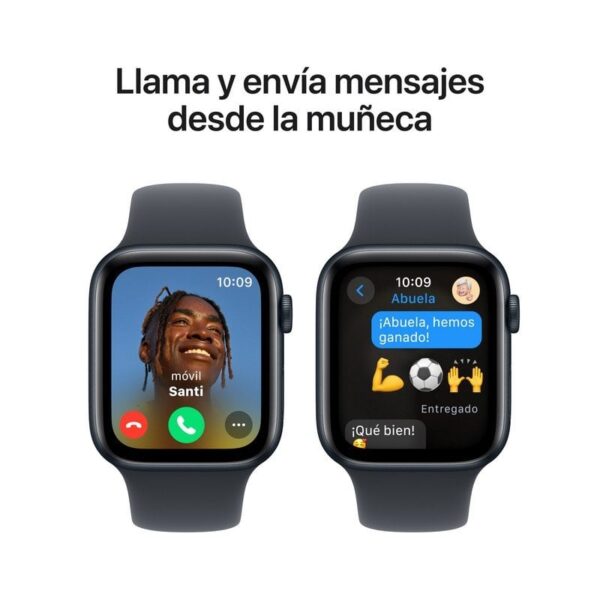 Apple Watch SE 2024 GPS 44mm Alumínio Meia-Noite com Braceletes Desportivas Meia-Noite S/M