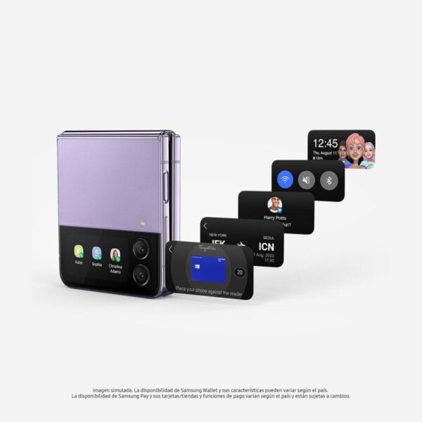 Samsung Galaxy Z Flip4 5G 8GB/256GB 6.7''/1.9'' Cinzento + Carregador de Parede 25W