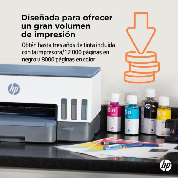 HP Smart Tank 7006 Impressora Multifunções a Cores Duplex WiFi + 3 anos de tinta incluídos