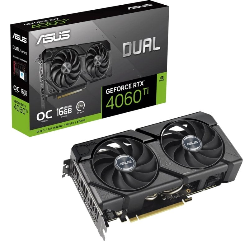 ASUS Dual GeForce RTX 4060 Ti EVO OC Edition 16GB GDDR6 DLSS3