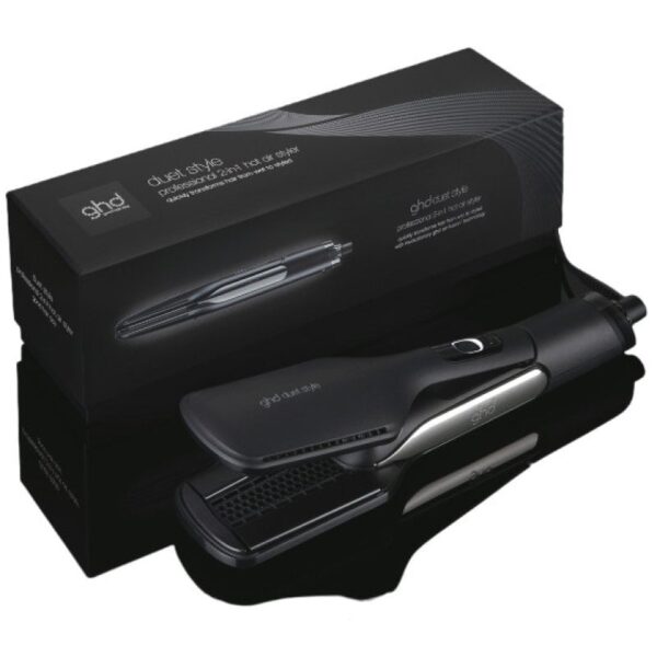 GHD Duet Style 2 em 1 Alisador de Cabelo com Ar Quente Preto