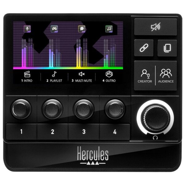 Hercules Stream 200 XLR Controlador de Áudio com Placa de Som Integrada