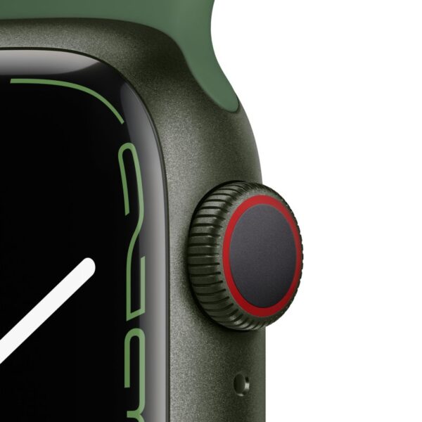 Apple Watch Series 7 GPS + Cellular 41mm Alumínio Verde com Bracelete Desportiva Verde
