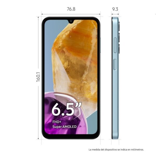 Samsung Galaxy M15 5G 4/128 GB Azul Claro Grátis