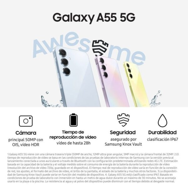 Samsung Galaxy A55 5G 8GB/256GB/6.6" Lilás