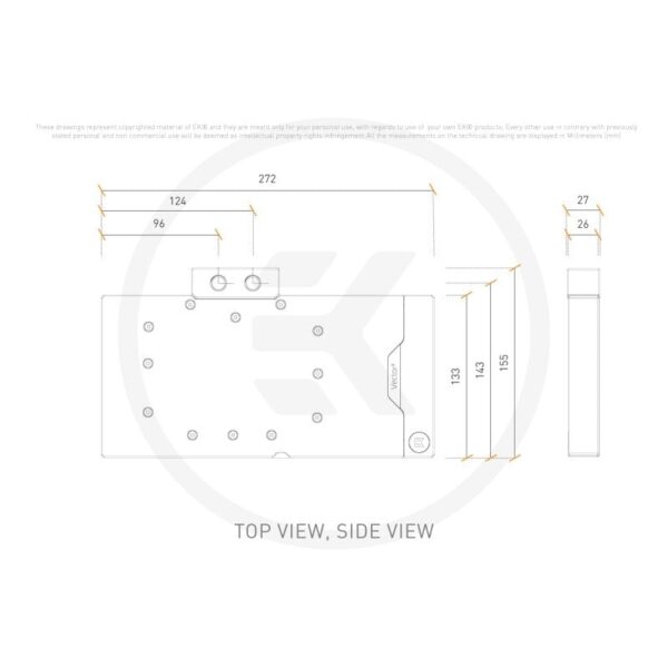EKWB EK-Quantum Vector2 AMP/Trinity RTX 4080 D-RGB  Nickel + Plexi