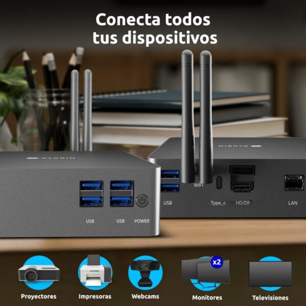 Unidade Alurin Intel Celeron N4500 / SSD de 8 GB / 1 TB