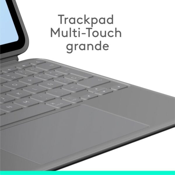 Logitech Combo Touch Capa com Teclado Español QWERTY Gris Oxford para iPad Air 11" (M2)/Air 5ª Gen