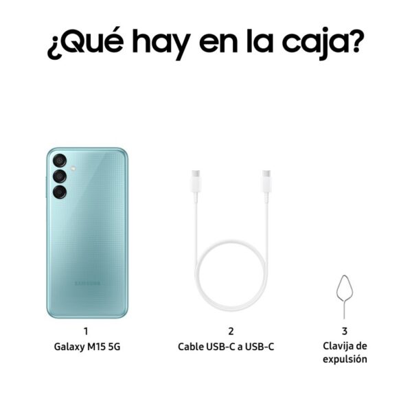 Samsung Galaxy M15 5G 4/128 GB Azul Claro Grátis
