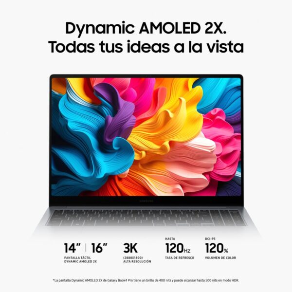 Samsung Galaxy Book4 Pro 16 NP960XGK-KG2ES Intel Evo Core Ultra 7 155H/16GB/512GB SSD/16" Tátil