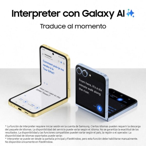 Samsung Galaxy Z Flip6 12GB/256GB 6.7''/3.4'' Smartphone Dobrável com IA Verde