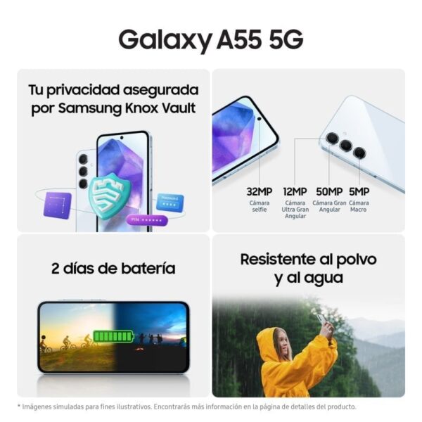 Samsung Galaxy A55 5G 8GB/256GB/6.6" Lilás