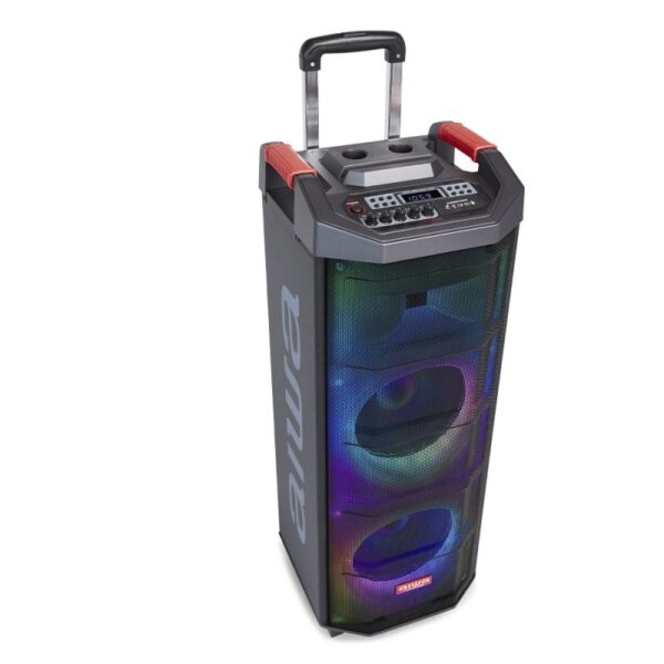 Aiwa KBTUS-710 Altifalante Portátil Bluetooth com Karaoke 700W + 2 Microfones