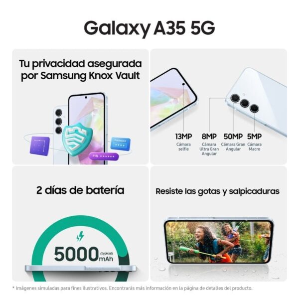 Samsung Galaxy A35 5G 8GB/256GB/6.6" Amarelo