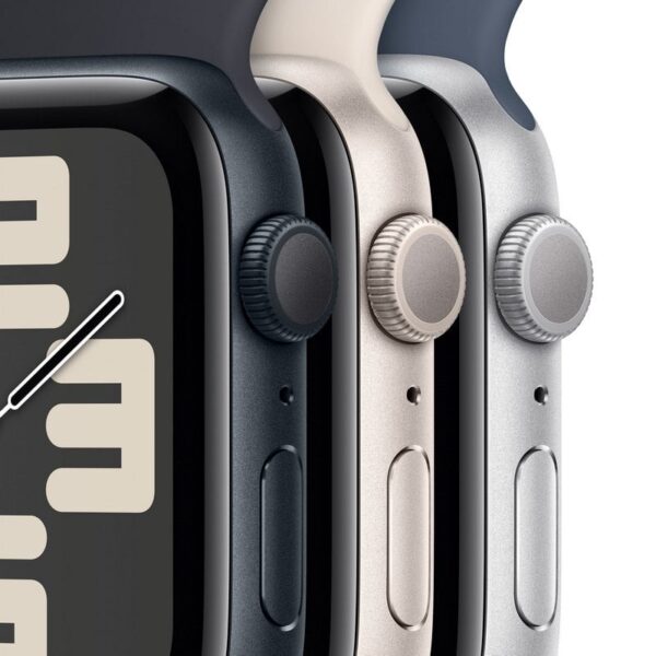 Apple Watch SE GPS 40mm Alumínio Branco Luz das Estrelas com Braceletes Desportivas Branco Luz das Estrelas M/L