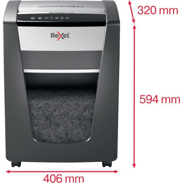 Rexel Momentum X420 Destruidora de Papel Preta