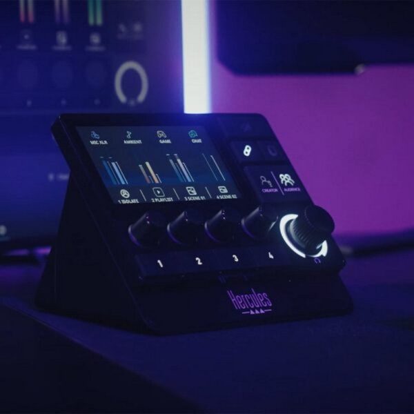 Hercules Stream 200 XLR Controlador de Áudio com Placa de Som Integrada