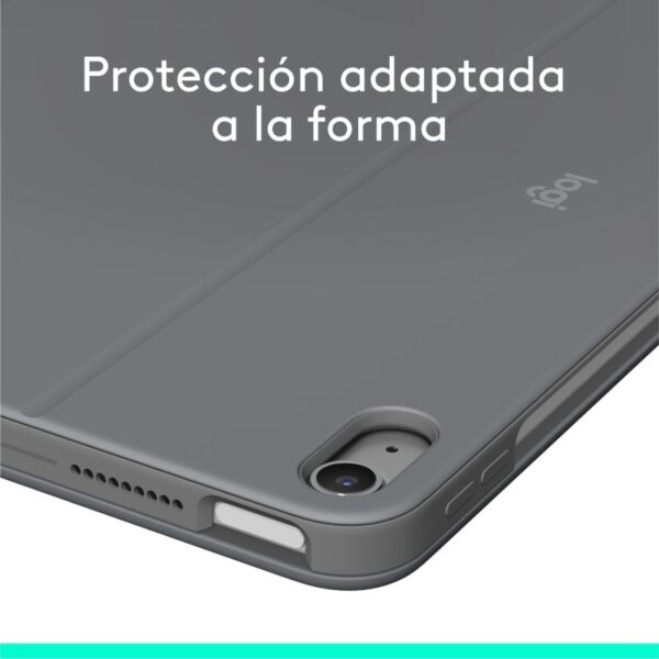 Logitech Combo Touch Capa com Teclado Español QWERTY Gris Oxford para iPad Air 11" (M2)/Air 5ª Gen