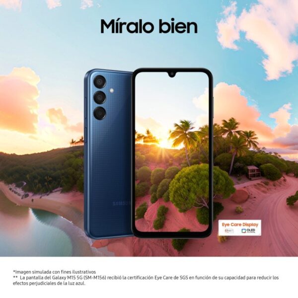 Samsung Galaxy M15 5G 4/128 GB Azul Claro Grátis