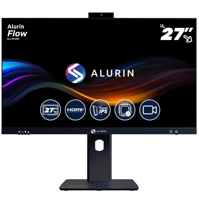 Alurin Flow tudo em um Intel Core i5-12400/16GB/1TB SSD/27"