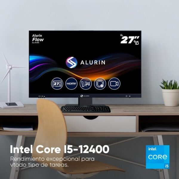 Alurin Flow tudo em um Intel Core i5-12400/16GB/1TB SSD/27"