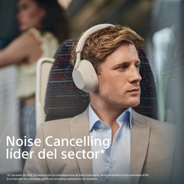 Sony WH1000XM5S.CE7 Auscultadores Sem Fios com Cancelamento de Ruído Prateados
