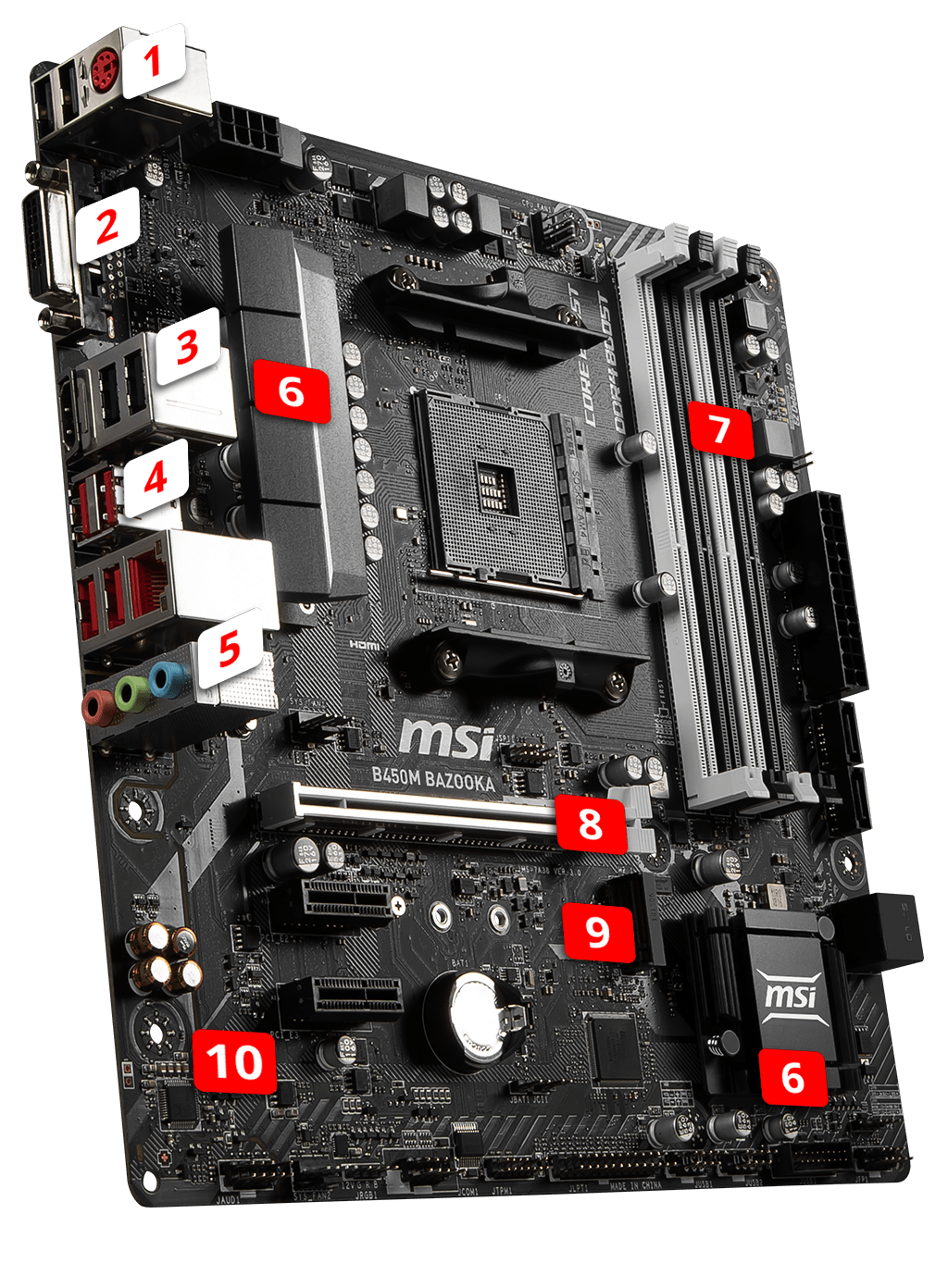 Bazuca MSI B450M